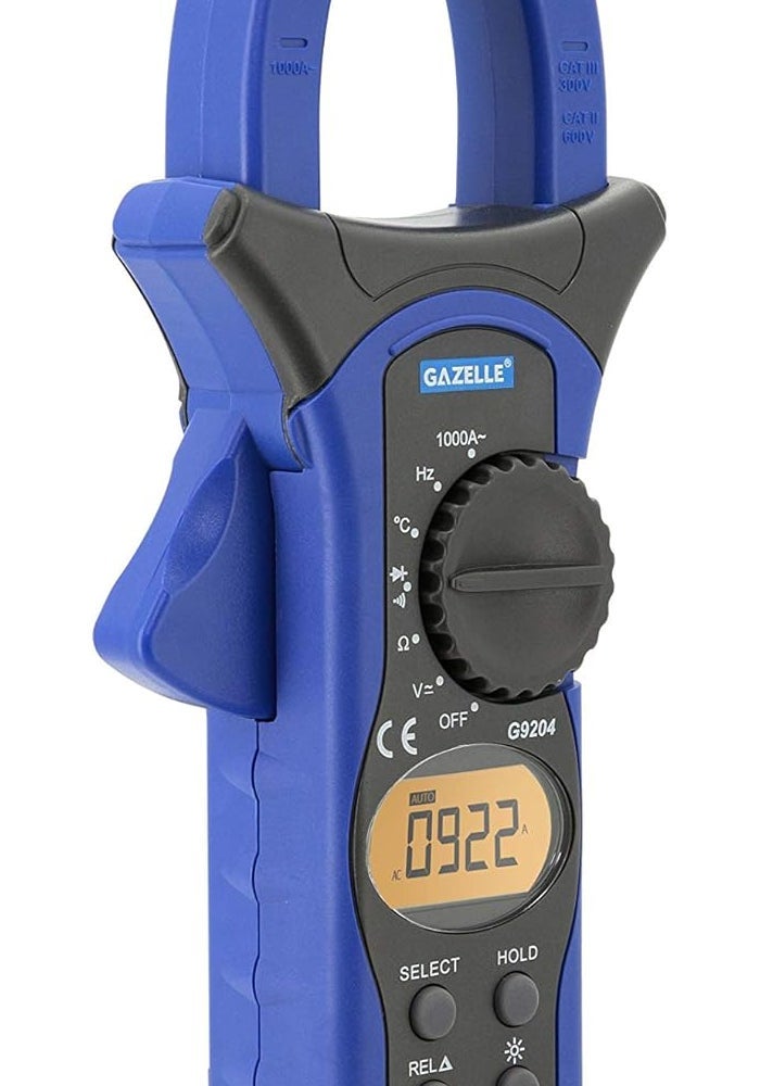 Gazelle G9204 1000A Auto Range Digital Clamp Meter - Image 2
